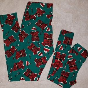 Lularoe "Vintage" Santa Suit Mommy & Me